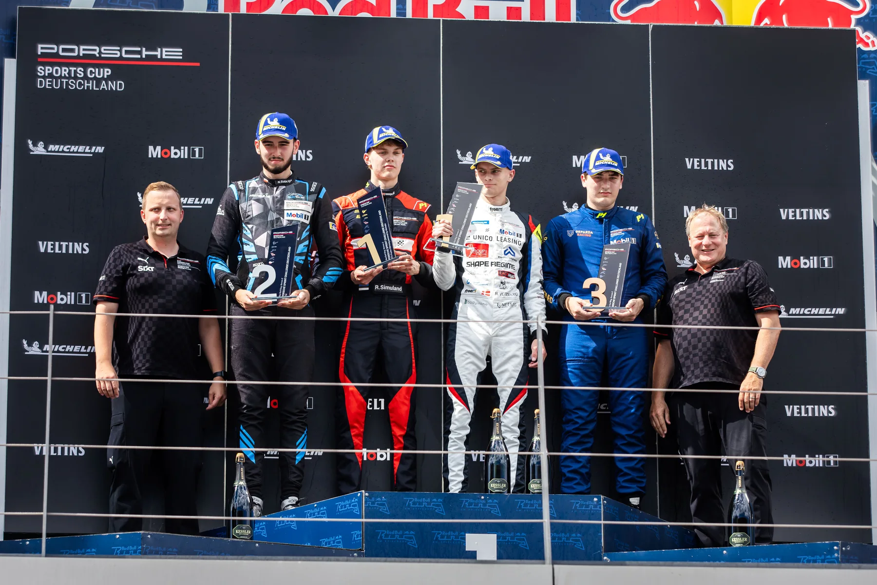 Ragnar Simuland on the Porsche Sports Cup podium